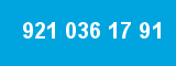 921 036 17 91